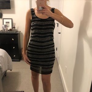 Bloomingdales Black Cocktail Dress Sz M